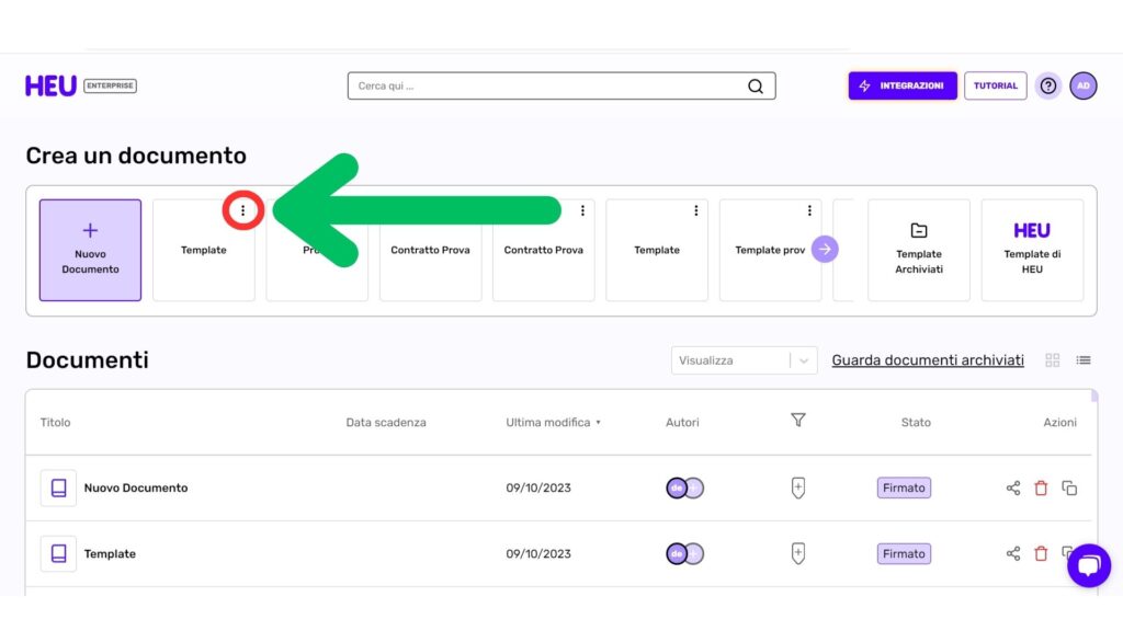 Come creare un link PowerDoc - HEU